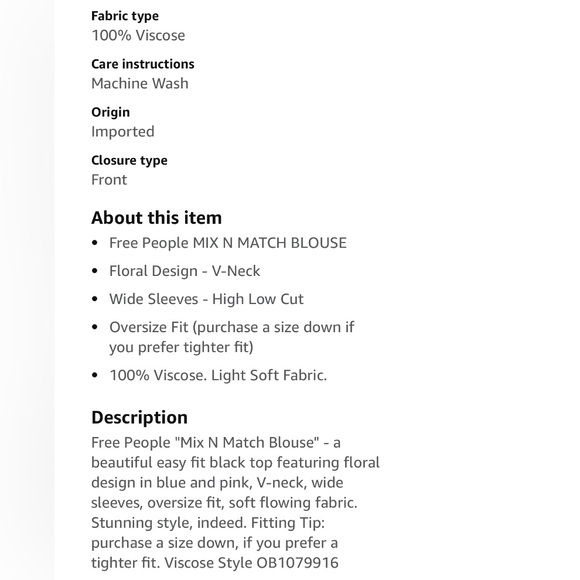 FREE PEOPLE MIX MATCH TOP - Picture 10 of 11